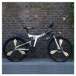 Mnjin Falträder Mnjin Outdoor-Sport Mountainbike mit Doppelfederung High Carbon Steel 26-Zoll 21-Gang kann für City- und Trekking verwendet Werden