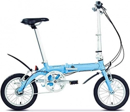 Mnjin Fahrräder Mnjin Rennrad Faltrad innen Leichtgewichtiger Aluminium-Dreigang-Faltradantrieb 14 Zoll