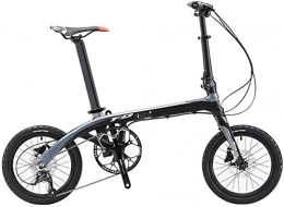 Mnjin Falträder Mnjin Rennrad Faltrad Ultraleicht Carbon Doppelscheibenbremsen Adult Shift Fahrrad versteckt abschliebare Faltschliee 16 Zoll