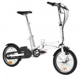 Mobiky Tech Fahrräder Mobiky Tech Youri Elektro-Klapprad, 3V, 5, 5Ah, Reifen 40, 6cm (16Zoll) wei wei 85x85x30
