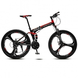 Mountainbike Unisex Radfahren Fahrrad 27-Gang-Rahmen Aus Kohlenstoffstahl 26-Zoll-Rad Doppel-Stoßdämpfer Faltrad Anwendbar Auf 155-185cm