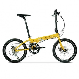Mountainbikes Fahrräder Mountainbikes Fahrrad Faltrad 20 Zoll Variable Geschwindigkeit Aluminium-Legierung Unisex ultraleichte Scheibenbremse Fahrrad (Color : Yellow, Size : 150 * 30 * 108cm)