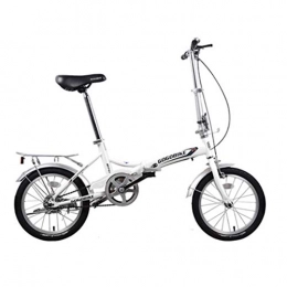 Mountainbikes Fahrräder Mountainbikes Fahrrad Faltrad städtisches Freizeitfahrzeug tragbares Auto Roller für Erwachsene und Erwachsene Roller / 16 Zoll (Color : Weiß, Size : 130 * 60 * 88cm)