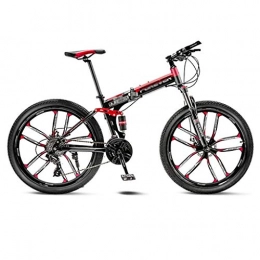 RYP Fahrräder Mountainbikes Rennräder Mountainbike Rennrad Folding Männer MTB 21 Geschwindigkeit 24 / 26 Zoll-Räder for Erwachsene Frauen BMX-Räder (Color : Red, Size : 24in)