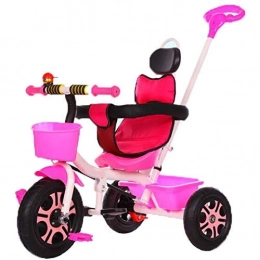 MYPNB Fahrräder MYPNB Kinderfahrrad Kinder Tricycle Ladegewicht 100 kg 1-6 Jahre alt Geburtstag Kinder Geschenk Kleinkind Kinderwagen Trike Fahrrad (Color : Pink)