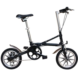 NANANA Fahrräder NANANA 14 Zoll-leichtes Klappbares MTB-Fahrrad, Ultraleichtes Stoßdämpferfahrrad Tragbares Pendlerfahrrad, Klappfahrrad Leicht und Stabil, Faltfahrrad für Herren und Damen, 121x94 cm