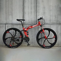  Fahrräder Novokart-faltbares Sport- / Mountainbike / Fitness im Freien / Freizeitradfahren / 24 inches (Zoll 6 Cutter Wheel, Rot