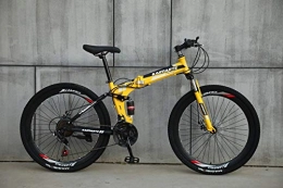  Falträder Novokart-faltbares Sport- / Mountainbike / Fitness im Freien / Freizeitradfahren / 24-inches (Zoll-Speichenrad, gelb