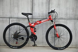  Falträder Novokart-faltbares Sport- / Mountainbike / Fitness im Freien / Freizeitradfahren / 25-inches (Zoll-Speichenrad, rot