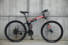  Falträder Novokart-faltbares Sport- / Mountainbike / Fitness im Freien / Freizeitradfahren / 26 inches (Zoll Speichenrad, schwarz & rot