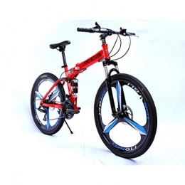 NZ-Children's bicycles Fahrräder NZ-Children's bicycles Foiding Mountainbike mit mittelschwerem Stahlrahmen und 26-Zoll-Rädern mit mechanischen Scheibenbremsen, 27-Gang-Shimano-Antrieb, in Mehreren Farben, rot, 24-Gang