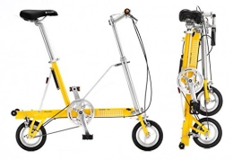 OldNewBikes Fahrräder OldNewBikes CarryMe DS (Dual Speed) Gelb • 8, 8 kg, Faltrad / Klapprad, 2 Gänge, ca 20x25x90 cm.
