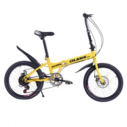 Ovine Mountainbike, zusammenklappbar, für Erwachsene mit 30 Gängen, 29 Gänge, Mountainbike, gelb, 85*32*65 CM