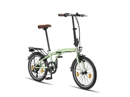 Generic Fahrräder PACTO Ten 20 Zoll hochwertiges Faltfahrrad 27cm Stahlrahmen 6 Speed Shimano Gänge faltbares Citybike einfach zu Falten in 10 Sek. klappbares Fahrrad V-Brakes doppelwandige Aluminiumfelgen