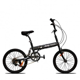 PengYuCheng Fahrräder PengYuCheng Faltbares Mountainbike, leicht zu tragen, im Kofferraum verstaut, schaltbar, 20", Stahlrahmen-Doppelscheibenbremsen, Speichenräder, Radsatz-Doppelfederung, Geländefahrrad