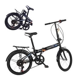 Generic Fahrräder Rennrad für Erwachsene, Mountainbikes, 20-Zoll-Falträder für Erwachsene, 7-Gang-City-Klapp-Kompaktfahrrad, Stadtpendler