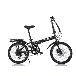 RTRD Fahrräder RTRD Faltrad mit variabler Geschwindigkeit, 50, 8 cm, 6 Gänge, für Erwachsene, Doppelscheibenbremse, Softtail, Karbonstahl, Cross Country