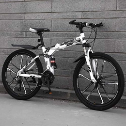 SCF Fahrräder SCF Mountainbike Fahrräder Fahrrad MTB 26 Zoll vollgefedertes mit Scheibenbremse Fitness im Freien, Freizeitradfahren 21 Geschwindigkeiten-Antrieb, vollfederung schwarz weiß