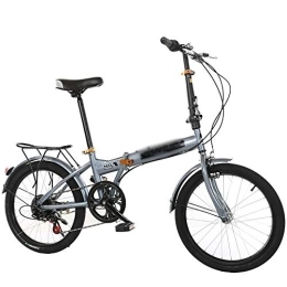 STRTG Falträder STRTG Faltbares Fahrrad, Unisex Klapprad + leicht und robust Klappfahrrad, 20 Zoll 6 Geschwindigkeit Verschiebung Freizeit Fahrrad Citybike Folding Bike Falt-Fahrrad
