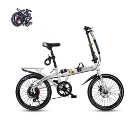 STRTG Fahrräder STRTG ultraleichte tragbare Klapprad, Quick-Fold-System, Klappfahrrad, Faltbares Sport, Unisex Faltbares Fahrrad, 16 * 20 Zoll 6 Verschiebung Freizeit Fahrrad