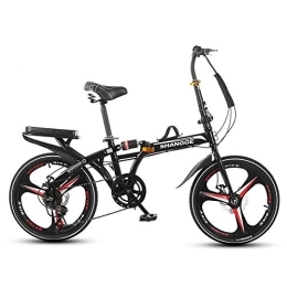 SYCHONG Fahrräder SYCHONG Fahrrad-Folding 16 Zoll Einzel Speedone Raddämpfung Brems Give Away Basket / Flaschenhalter / Rear-Pad, Outdorr Fahrrad, Das Einfache Tragen, Schwarz
