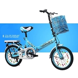 SYCHONG Fahrräder SYCHONG Klapprad 20 Zoll Doppelbremse Griffige Faltrad Für Kinder, Blau