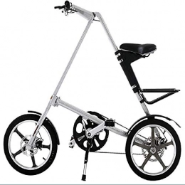 TSTZJ Fahrräder TSTZJ Erwachsene Faltbare Fahrrad-Roller-Fahrrad-Hybrid Compact Leicht Variable Speed Rear-Stodmpfer Leichtbau-Aluminiumlegierung, white-16 (inch)