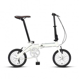 LXJ Fahrräder Ultraleichtes Faltbares Fahrrad, 14-Zoll-Reifen, V-Bremsrahmen Aus Aluminiumlegierung, Bequemer Sattel Und Verstellbarer Lenker, Unisex for Erwachsene Studenten