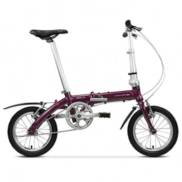 Bicicletta Falträder Ultraleichtes Mini-Fahrrad, zusammenklappbar, für Studenten, für Erwachsene, Herren und Damen, 8, 9 kg, Ultraleicht, Mini 114.8*90.5*35.5cm rot
