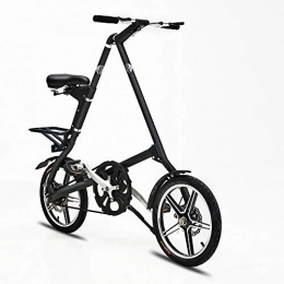 VANYA Falträder VANYA Leichte Folding Fahrrad 16 Zoll Doppelscheibenbremsen Alle Aluminium-Rad Erwachsener Falten Stadt-Pendler-Bike