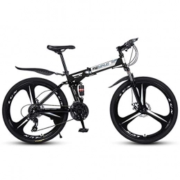 WGFGXQ Fahrräder WGFGXQ Faltbares Mountainbike, 26"21-Gang-Doppelscheibenbremse mit Vollfederung, Rennräder mit Variabler Geschwindigkeit für Männer und Frauen