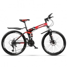 WJSW Falträder WJSW 260inch Rad, das Gebirgsfahrrad-Fahrrad, Sport-Freizeit Weg vom Rennrad für Erwachsene faltet (Farbe: Rot, Größe: 30 Geschwindigkeit)