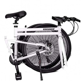 WQY Falträder WQY Faltrad Aluminium Rahmen 26 Zoll-Rad-27-Gang-Doppelscheibenbremse Rennrad Bicicleta, Weiß