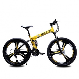 WYX Folding Mountain Bike Radfahren Fahrrad 21/24/27 Geschwindigkeit 26 Zoll/Dual-Scheibenbremsen Carbon-Stahlrahmen Shockingproof Soft-Schwanz-Fahrrad,c,26"× 24speed