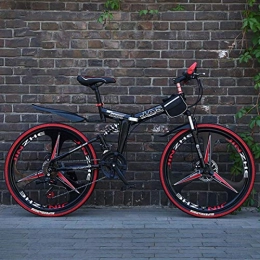 WZB Fahrräder WZB Faltbares Mountainbike mit 26"superleichter Magnesiumlegierung, Premium-Vollfederung und Shimano 21-Gang-Schaltung, 12, 24