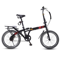 XBSXP Falträder XBSXP 16-Zoll-Fahrrad für Erwachsene, Faltrad, Cruiser-Fahrrad, 7-Gang-Kompaktfahrräder, Mountainbike-Hybrid-Stadtfahrräder für Studenten, Büroangestellte und Pendler in der Stadt