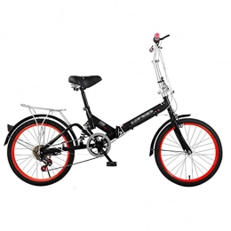 XBSXP Fahrräder XBSXP Faltbares Fahrrad Tragbares leichtes faltbares Fahrrad 20-Zoll-Stoßdämpferfahrrad für Erwachsene Schüler im Freien - Einzelgeschwindigkeit / Variable Geschwindigkeit