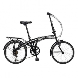 XIAOFEI Fahrräder XIAOFEI 20-Zoll-Faltrad High Carbon Steel Fashion Sports Bike, 7-stufiger tragbarer Roller mit Geschwindigkeitsänderung, Faltrad für männliche und weibliche Studenten, A, 20" 7S