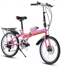 XMIMI Fahrräder XMIMI Fahrrad Doppelscheibenbremse Faltrad kann Menschen mit Variabler Geschwindigkeit Fahrrad mit Heckablage 20 Zoll bringen