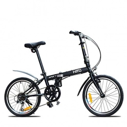 YHNMK Fahrräder YHNMK Faltrad Unisex 6 Gang, 20", kleines Tragbares Leichtes Fahrrad, Rahmen Aus Kohlenstoffstahl, Cityräder für Damen Herren