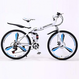 YXYBABA Fahrräder YXYBABA Mini-Mountainbike, 66 cm, leicht, Karbonstahl, leicht, faltbar, für Erwachsene, Studenten, klein, 24 speed three cutter wheel