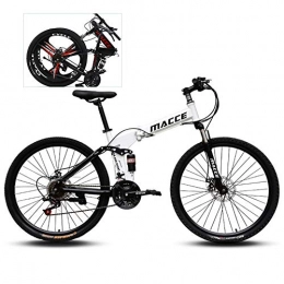YXYBABA Falträder YXYBABA Zusammenklappbares Mountainbike, 66 cm, für Damen und Herren, für Reisen, Outdoor-Aktivitäten, verstellbares Fahrrad, Erwachsene, Studenten, tragbares Fahrrad, 21 speed spoke wheel