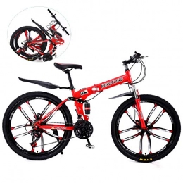YXYBABA Falträder YXYBABA Zusammenklappbares Mountainbike-Fahrrad, 27 Gänge, stoßdämpfende Doppelscheibenbremsen für Studenten, 27 speed ten cutter wheel