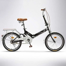 ZEIYUQI Fahrräder ZEIYUQI 20 Zoll Faltrad Mens Rennräder geeignet für Arbeit, Außenreit, Schwarz, Single Speed B