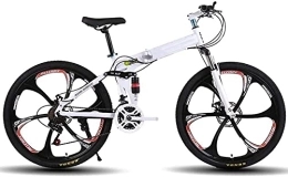 ZHLFDC Fahrräder ZHLFDC Outdoor-Sportarten 26-Zoll-faltbares Mountainbike, erwachsenes Fahrrad Rennrad 21 Getriebe-Beschleuniger (mit 6 Cutter Rädern) Outdoor-Fahrrad-Rennrad (Color : Multi-Colored)