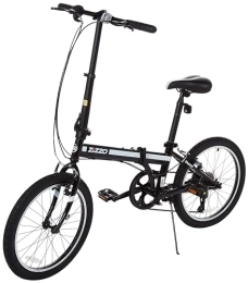 ZiZZO Fahrräder ZiZZO Ferro Klapprad, leicht, 50, 8 cm, 13, 2 kg, Schwarz