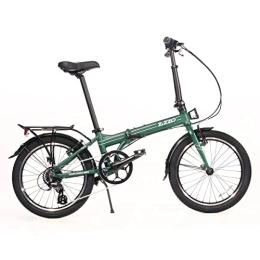 ZiZZO Fahrräder ZiZZO Forte Schwerlast-Klapprad, leichter Aluminiumrahmen, echtes Shimano, 50, 8 cm (20 Zoll) Faltrad mit Kotflügeln, Gestell und 300 Pfund Gewichtsbegrenzung (8-Gang-Waldgrün)