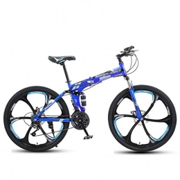 ZXC Fahrräder ZXC Faltbares Mountainbike Fahrrad für Erwachsene mit Variabler Geschwindigkeit 24-Zoll-Stoßdämpfung männliche und weibliche Studentenfahrräder sind bequem und langlebig mit Langer Lebensdauer