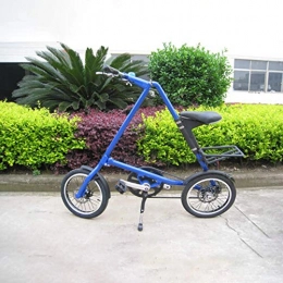 ZXWNB Fahrräder ZXWNB Mini Fahrrad 16-Zoll-Lady Scooter Tragbare Schnell Faltbare Fahrrad Aluminiumlegierung Schwarz 14 Zoll, Blau, 14 inches