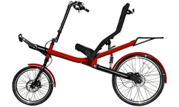 Enjoy Trading Liegerader Liegerad Mirage Nomad Rot-Schwarz für Erwachsene, mit Komfort-Sitz, 8-Gang Schaltung mit Kardanwelle (ohne Kette), 26 Zoll und 20 Zoll Reifen, Sesselrad / Fahrrad aus Aluminium